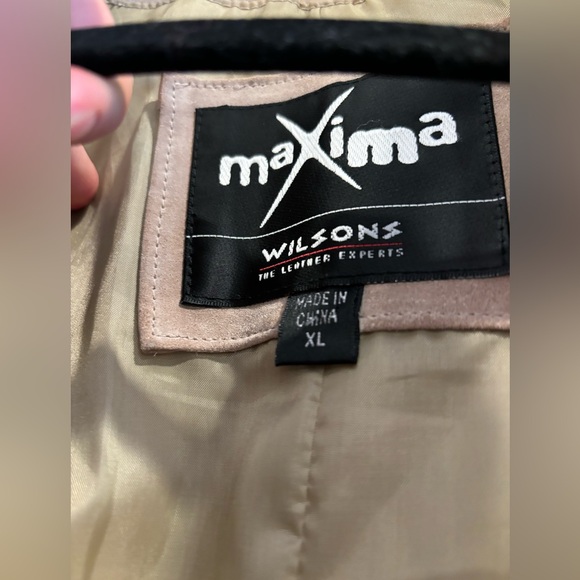 EUC Vintage Maxima Wilson’s Leather cream jacket XL fits nice oversized M to L - Picture 6 of 10